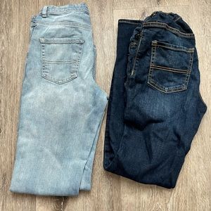 2 pair of The Children’s Place Boys’ 14 Slim Blue Denim Straight Jeans